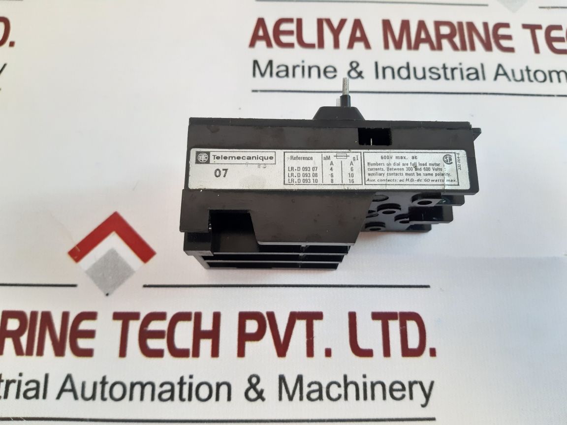 Telemecanique Lr1-d09 307 Thermal Overload Relay