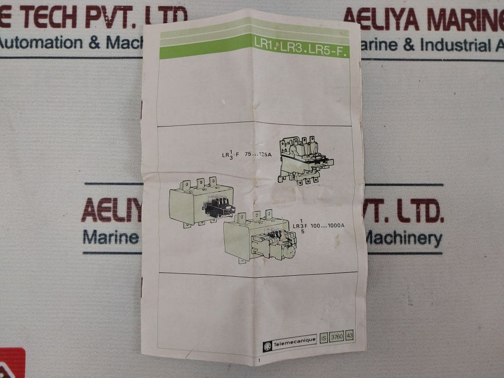 Telemecanique Lr1-f 105 Thermal Overload Relay 600V A.C
