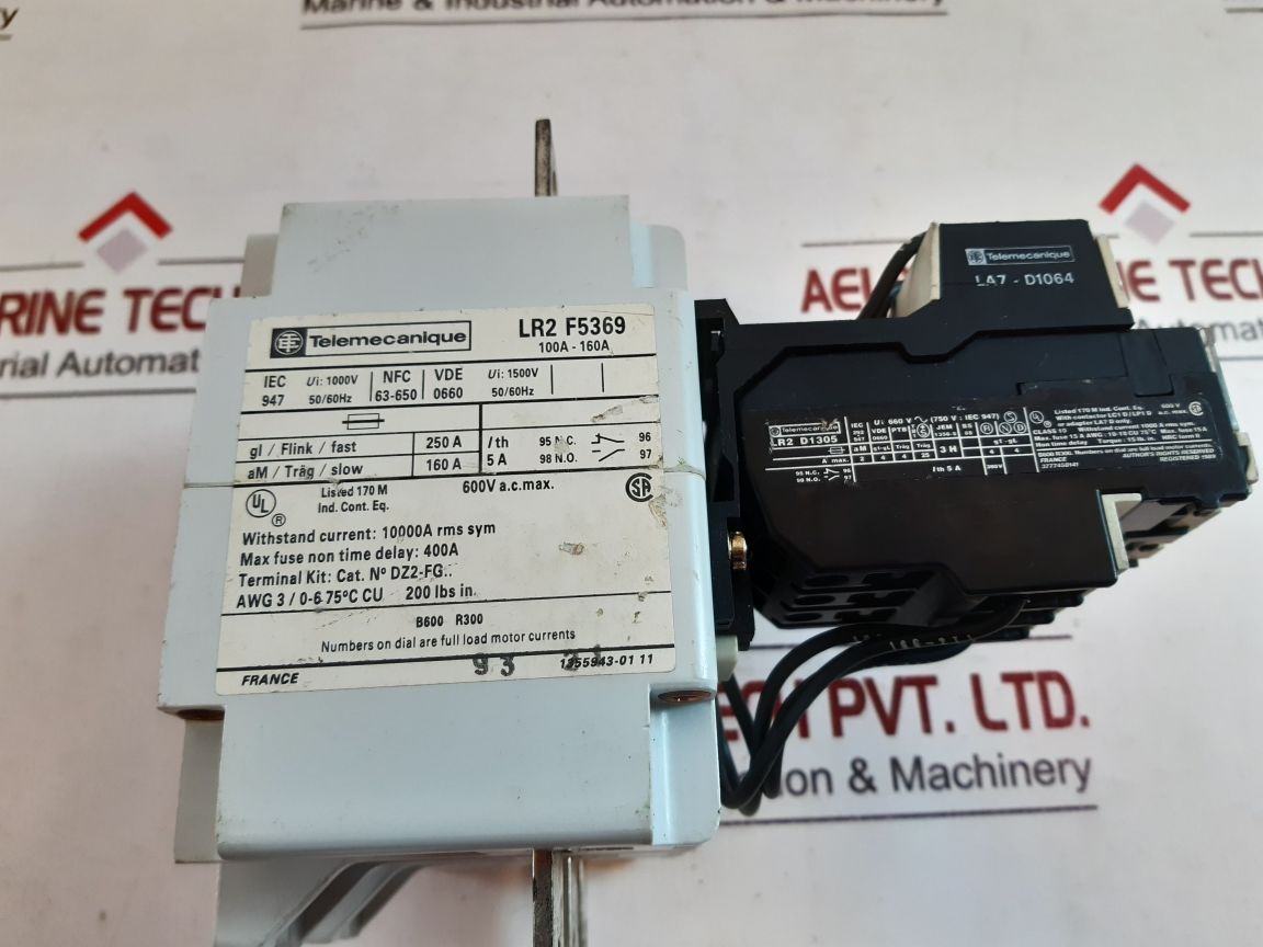 Telemecanique lr2 d13 thermal relay lr1-f160