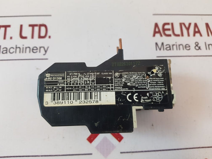 Telemecanique Lr2 D1308 Thermal Overload Relay