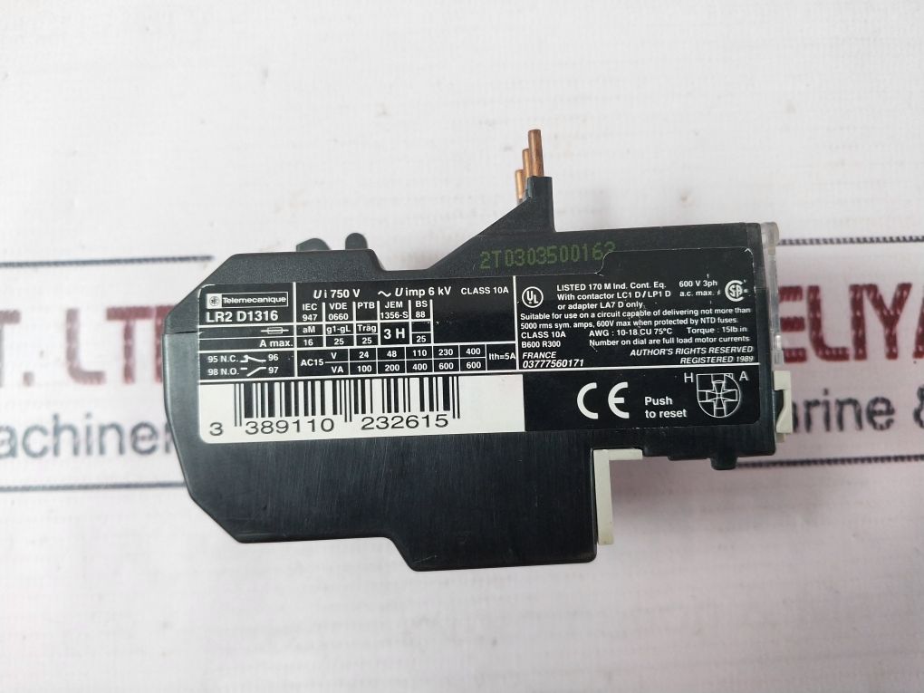 Telemecanique Lr2 D1316