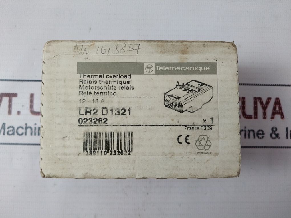 Telemecanique Lr2 D1321 Thermal Overload Relay 12-18 A