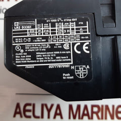 Telemecanique lr2 d3361 overload relay 1000v