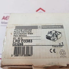 Telemecanique Lr2 D3363 Thermal Overload Relay
