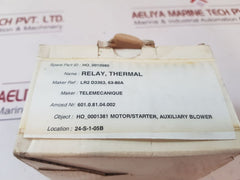 Telemecanique Lr2 D3363 Thermal Overload Relay
