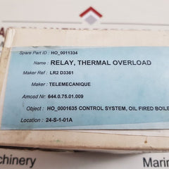 Telemecanique Lr2 D3361 Thermal Overload Relay
