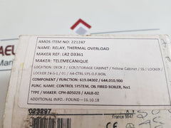 Telemecanique Lr2 D3361 Thermal Overload Relay
