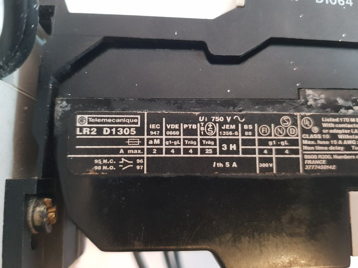 Telemecanique Lr2 F6373 Overload Protection Module