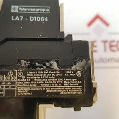 Telemecanique Lr2 F6373 Overload Protection Module