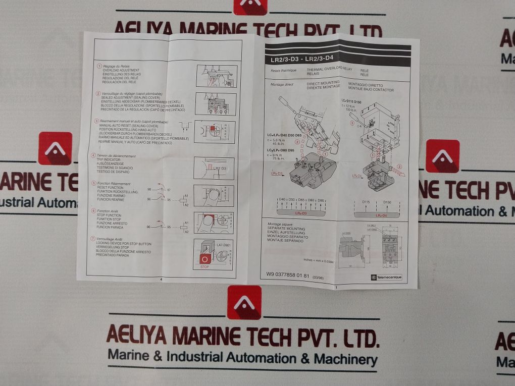 Telemecanique Lr2D33 Thermal Overload Relay