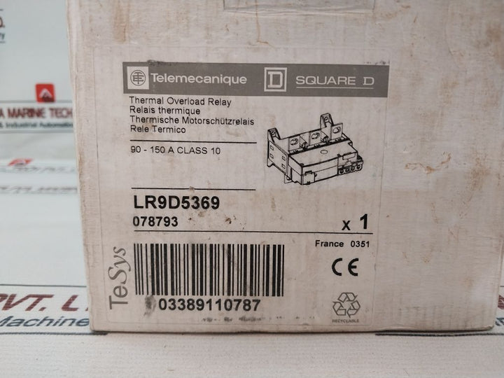Telemecanique Lr9 D 5369 Thermal Overload Relay