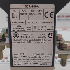 Telemecanique Lr9 F 5367 Thermal Overload Relay 60A-100A 50-60 Hz
