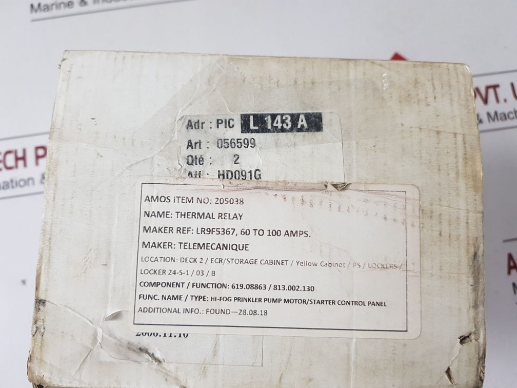 Telemecanique Lr9 F 5367 Thermal Overload Relay