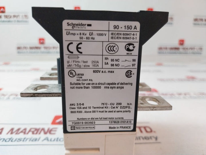Telemecanique Lr9 F 5369 Thermal Overload Relay 600V