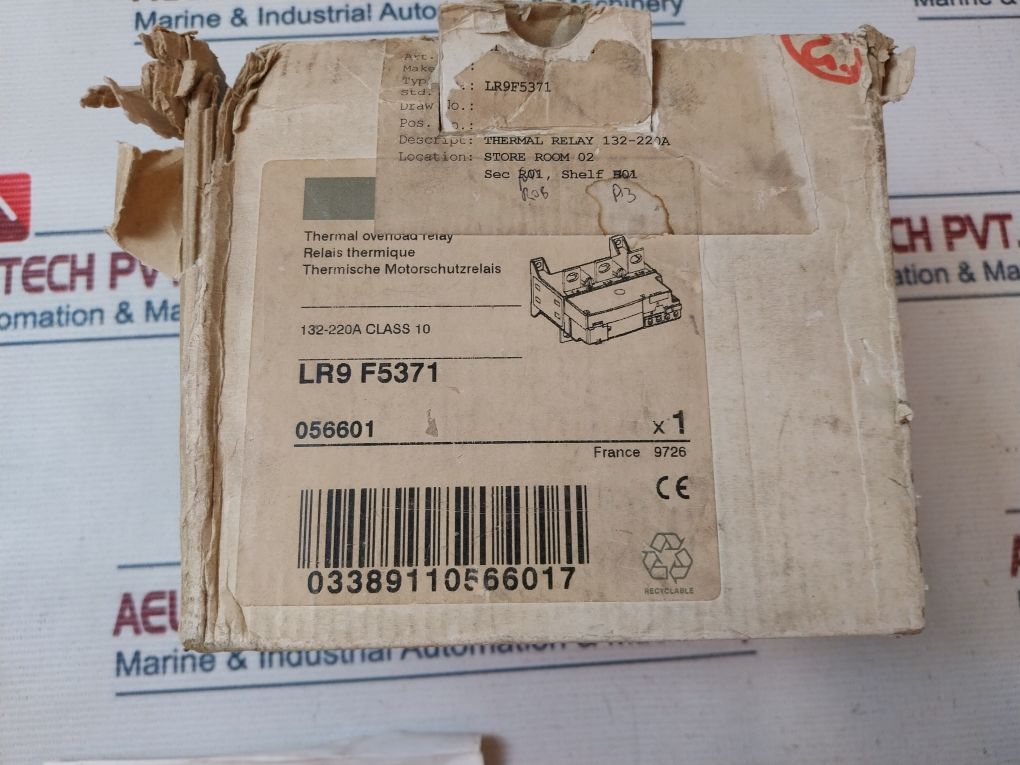 Telemecanique Lr9 F 5371 Thermal Overload Relay 5A