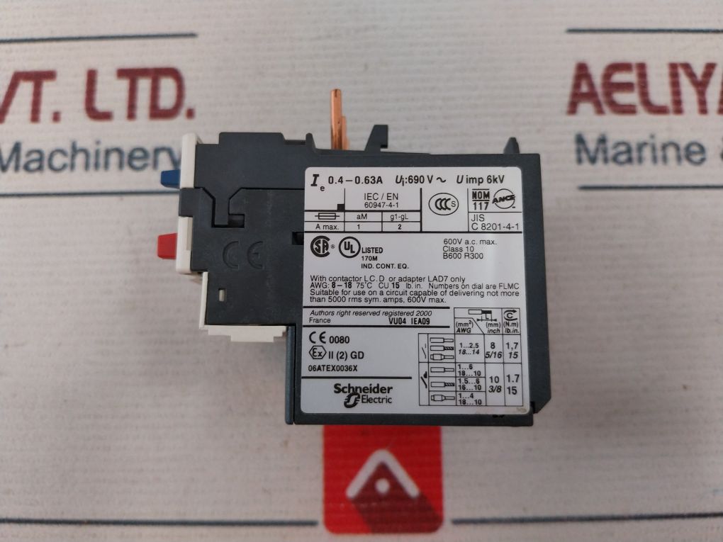 Telemecanique Lrd 04 Thermal Overload Relay Class 10