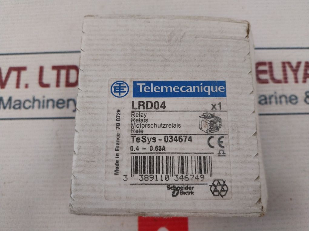 Telemecanique Lrd 04 Thermal Overload Relay Class 10