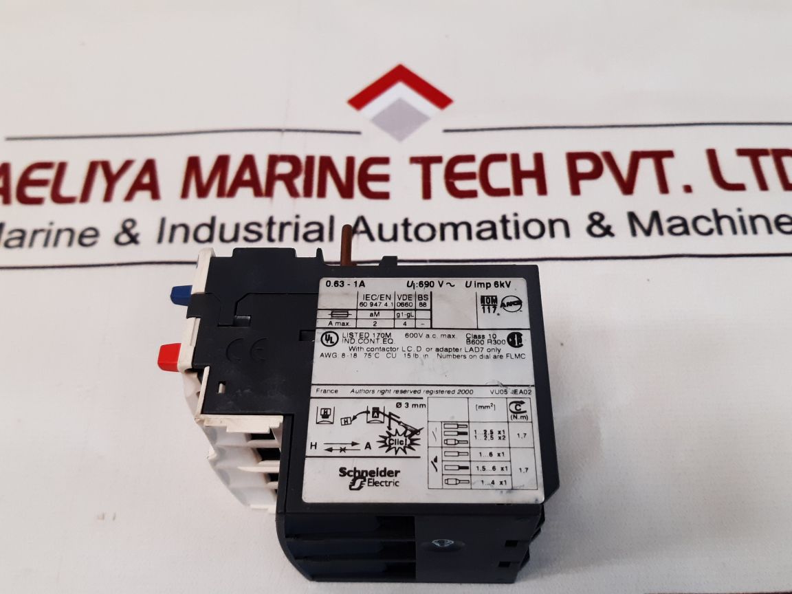 Telemecanique Lrd 05 Overload Relay Iec/En 60947.4.1