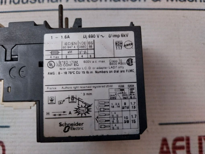 Telemecanique Lrd 06 Thermal Overload Relay