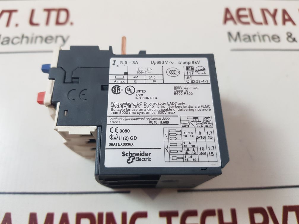 Telemecanique/schneider electric lrd12 thermal overload relay