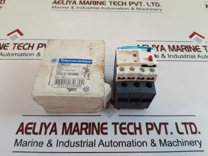 Telemecanique Lrd 12 Thermal Overload Relay 5.5-8A 690V