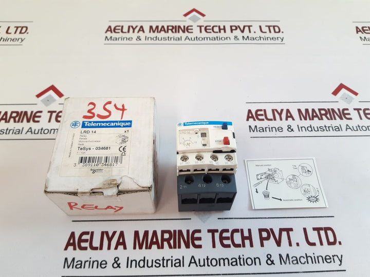 Telemecanique Lrd 14 Thermal Overload Relay With Box 7-10A 690 V