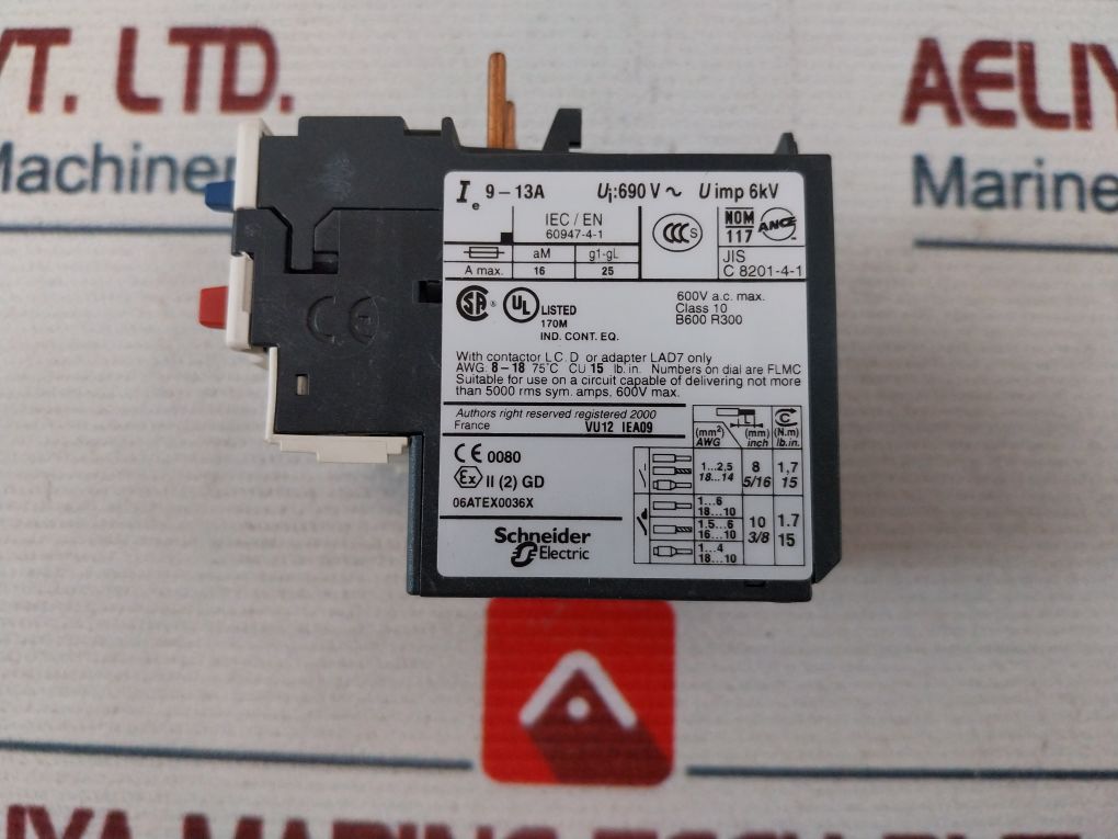 Telemecanique Lrd 16 Thermal Overload Relay 6Kv