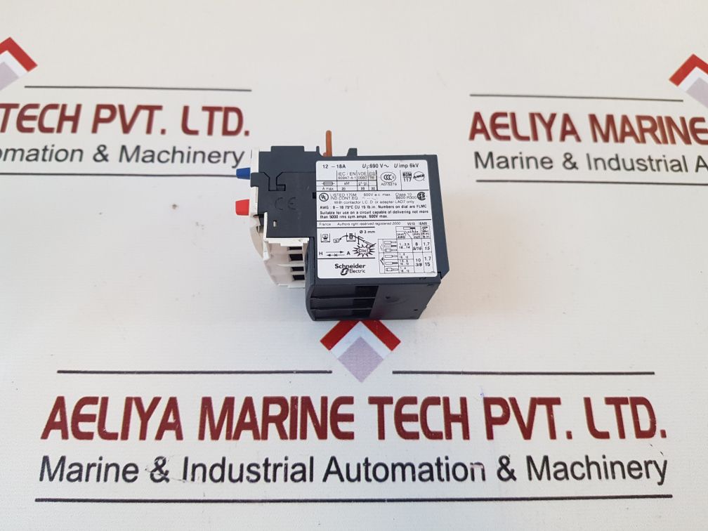 Telemecanique/Schneider Lrd 21 Thermal Overload Relay 12-18A