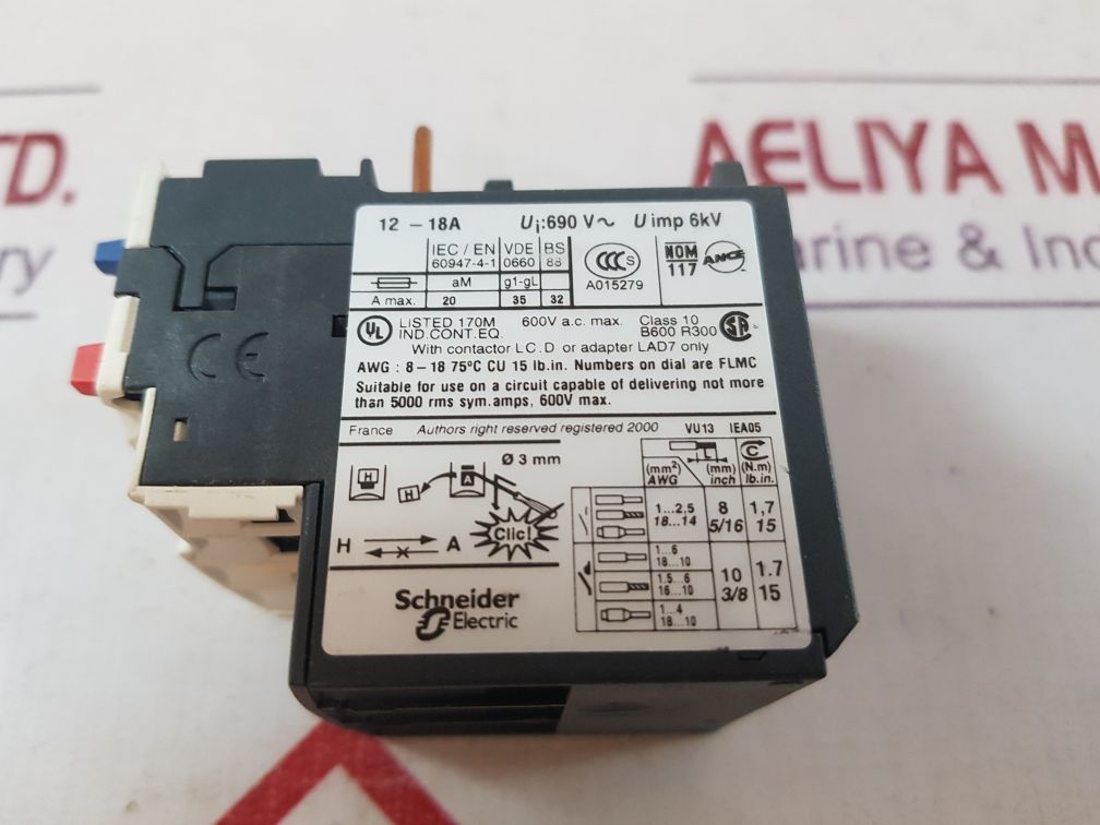 Telemecanique/Schneider Electric Lrd 21 Overload Relay
