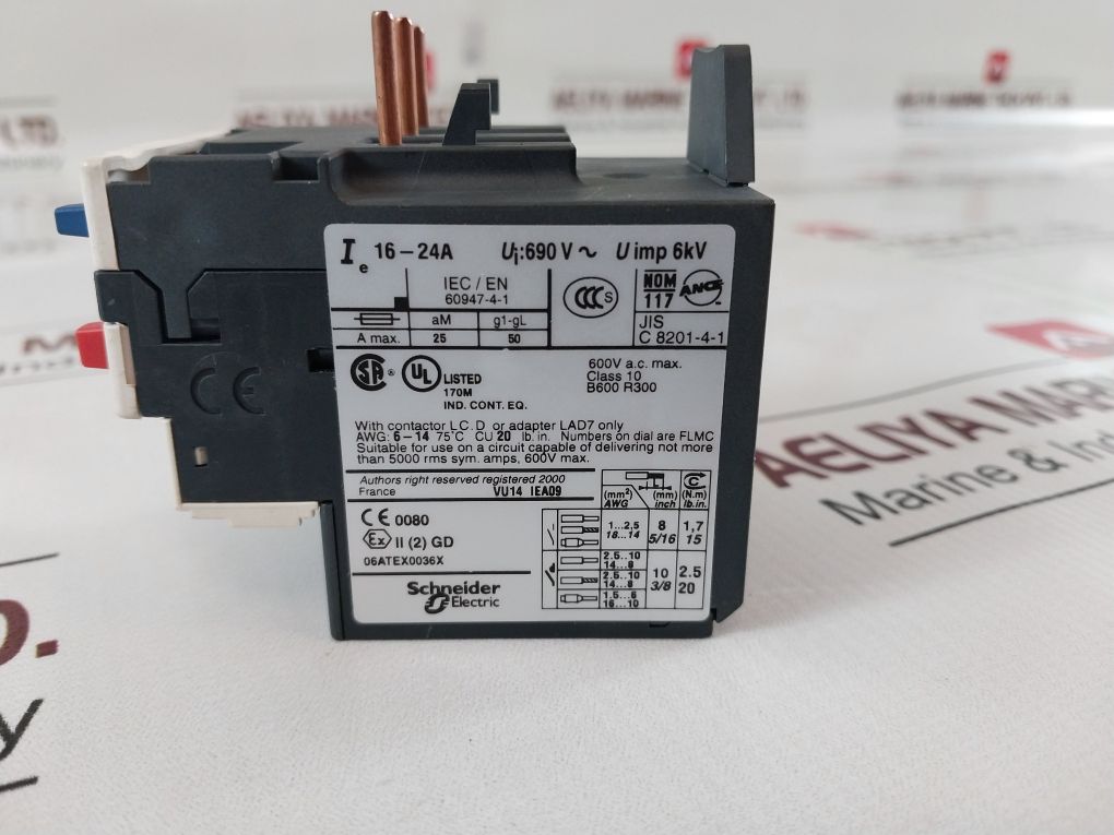 Telemecanique Lrd 22 Thermal Overload Relay