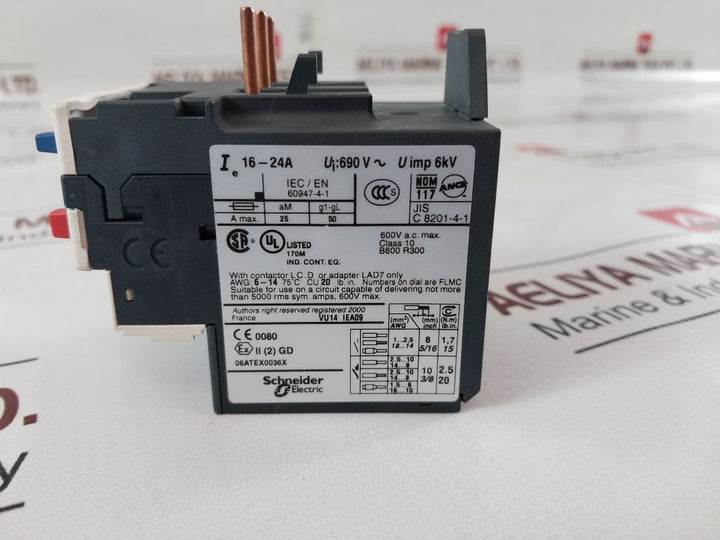 Telemecanique Lrd 22 Thermal Overload Relay