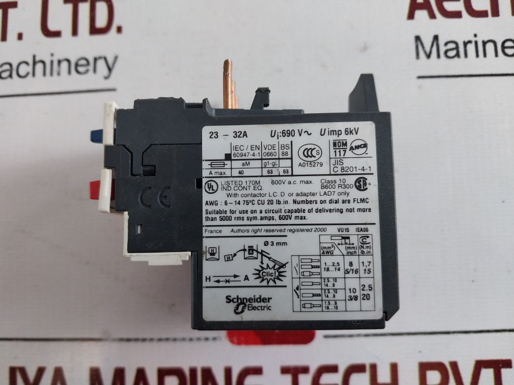 Telemecanique Lrd 32 Thermal Overload Relay