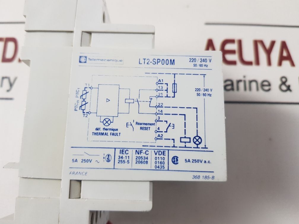 Telemecanique Lt2-sp00M Thermal Fault Relay 220240 V 5060 Hz

