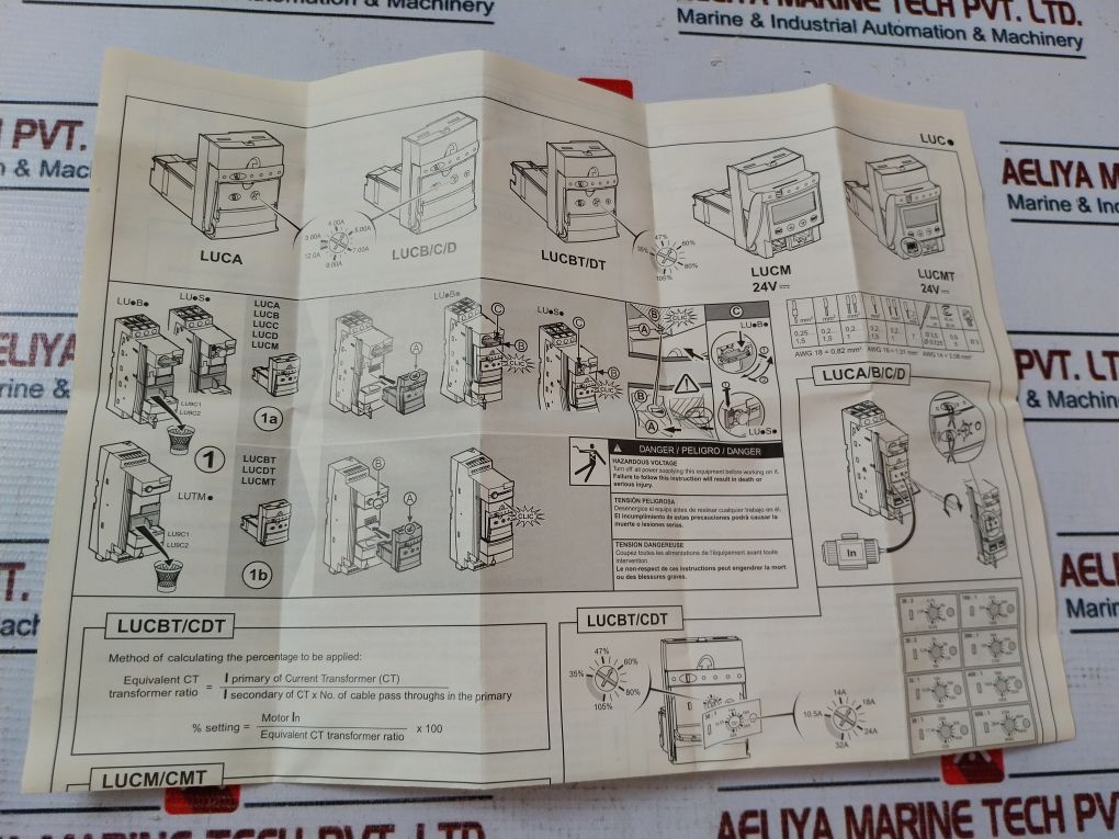 Telemecanique Luca12Fu Standard Control Unit 110-240V 3-12A