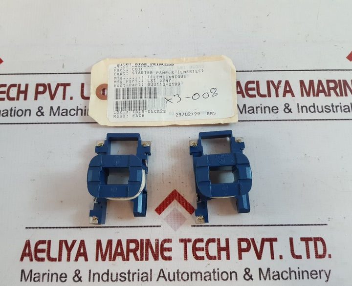 Telemecanique Lx1 D2. Contactor Coil Lx1 D2N7
