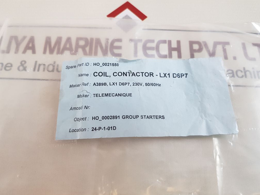 Telemecanique Lx1 D6P7 Contactor Coil