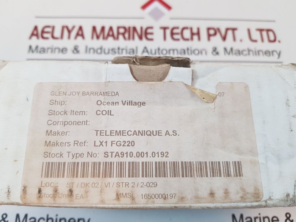 Telemecanique lx1 fg220 contactor coil