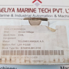 Telemecanique lx1 fg220 contactor coil