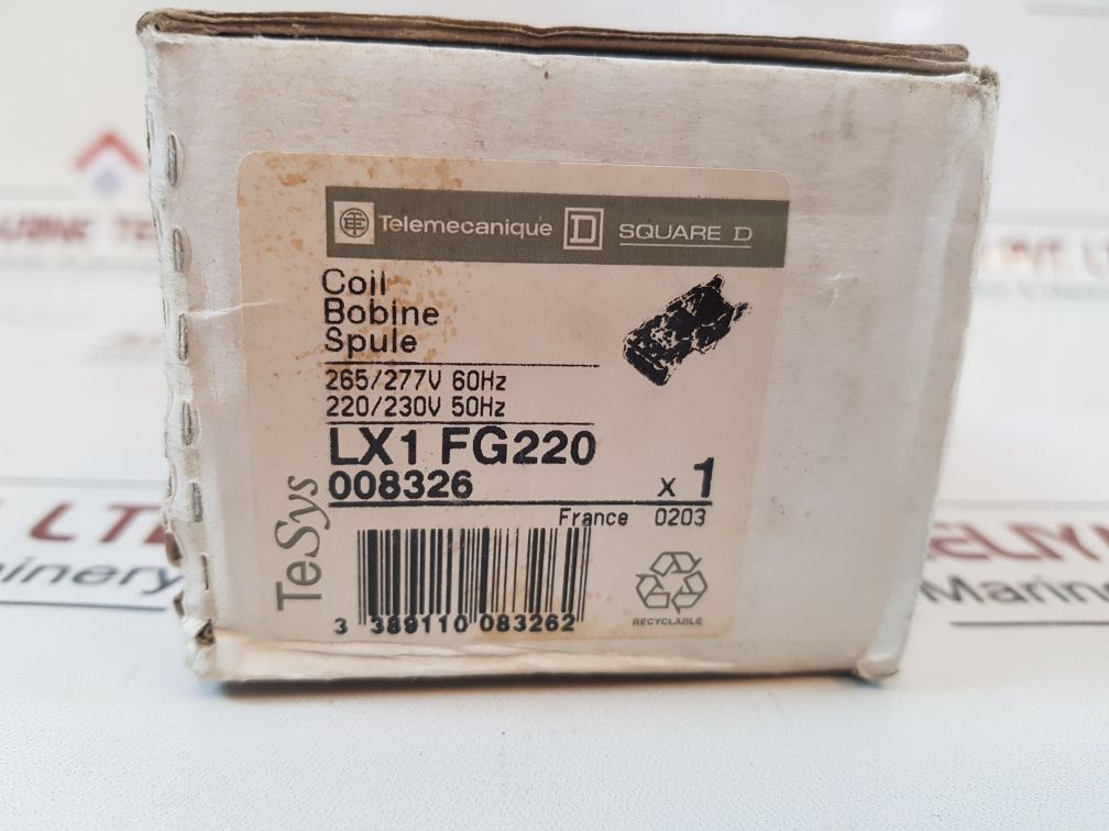 Telemecanique lx1 fg220 contactor coil