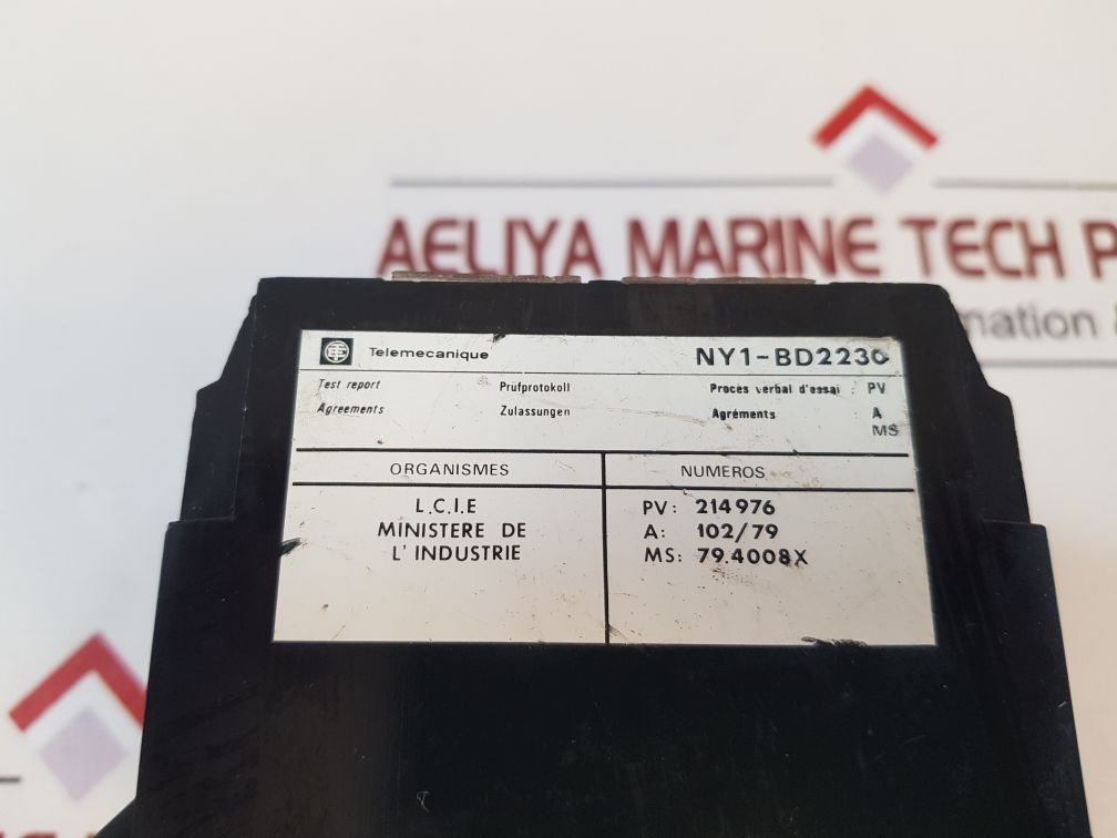 Telemecanique Ny1-bd 22301 Protection Unit
