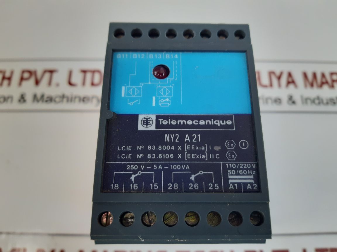 Telemecanique Ny2 A 21 Intrinsically Safe Barrier Relay