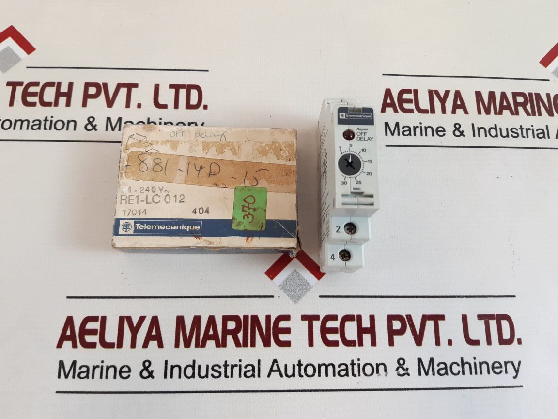 Telemecanique Re1-lc 012 Time Delay Relay Free Shipping