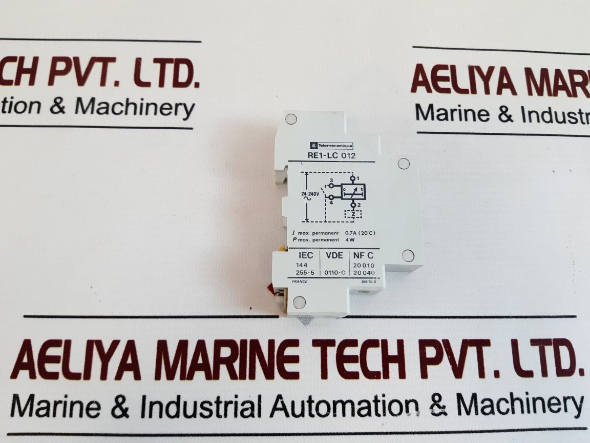 Telemecanique Re1-lc 012 Time Delay Relay Free Shipping