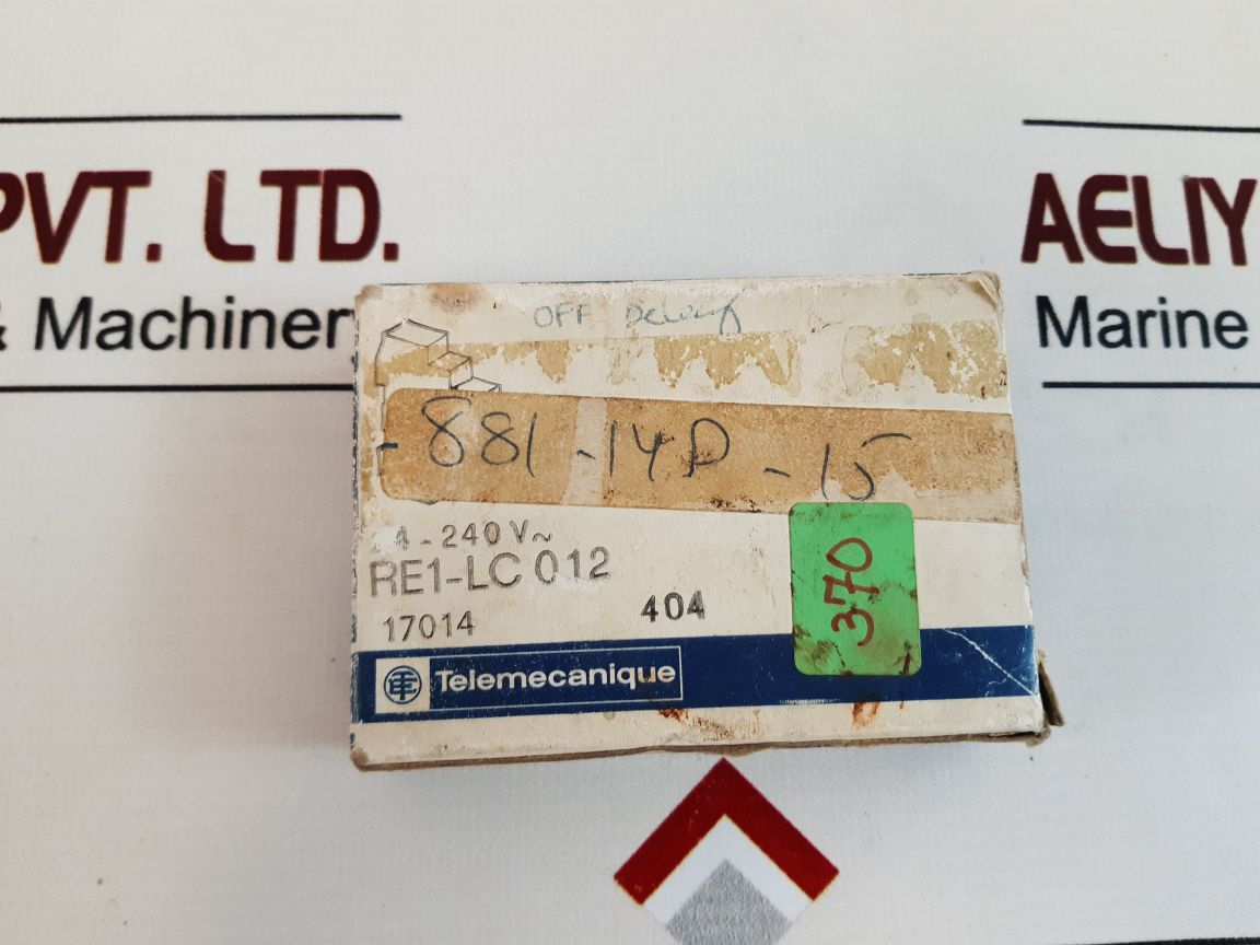 Telemecanique Re1-lc 012 Time Delay Relay Free Shipping