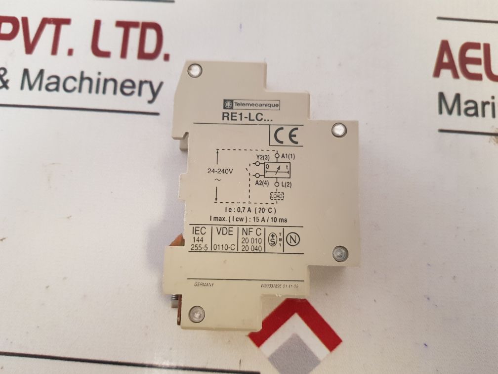 Telemecanique Re1 Lc012 Time Delay Relay 1-30 Sec.