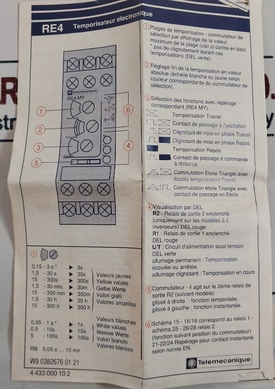 Telemecanique Re4 Rm11Bu 4A