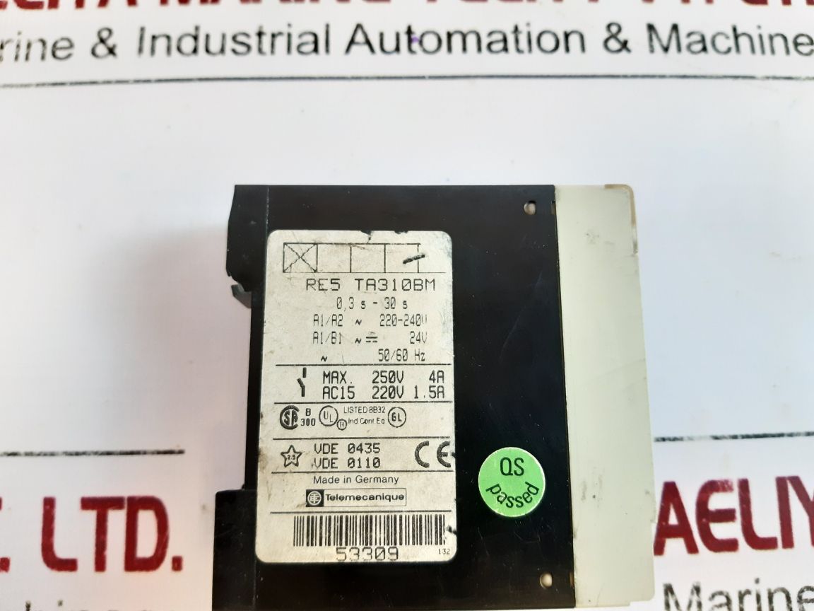 Telemecanique Re5 Ta310Bm Time Relay
