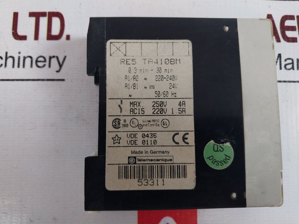 Telemecanique Re5 Ta410Bm Time Relay