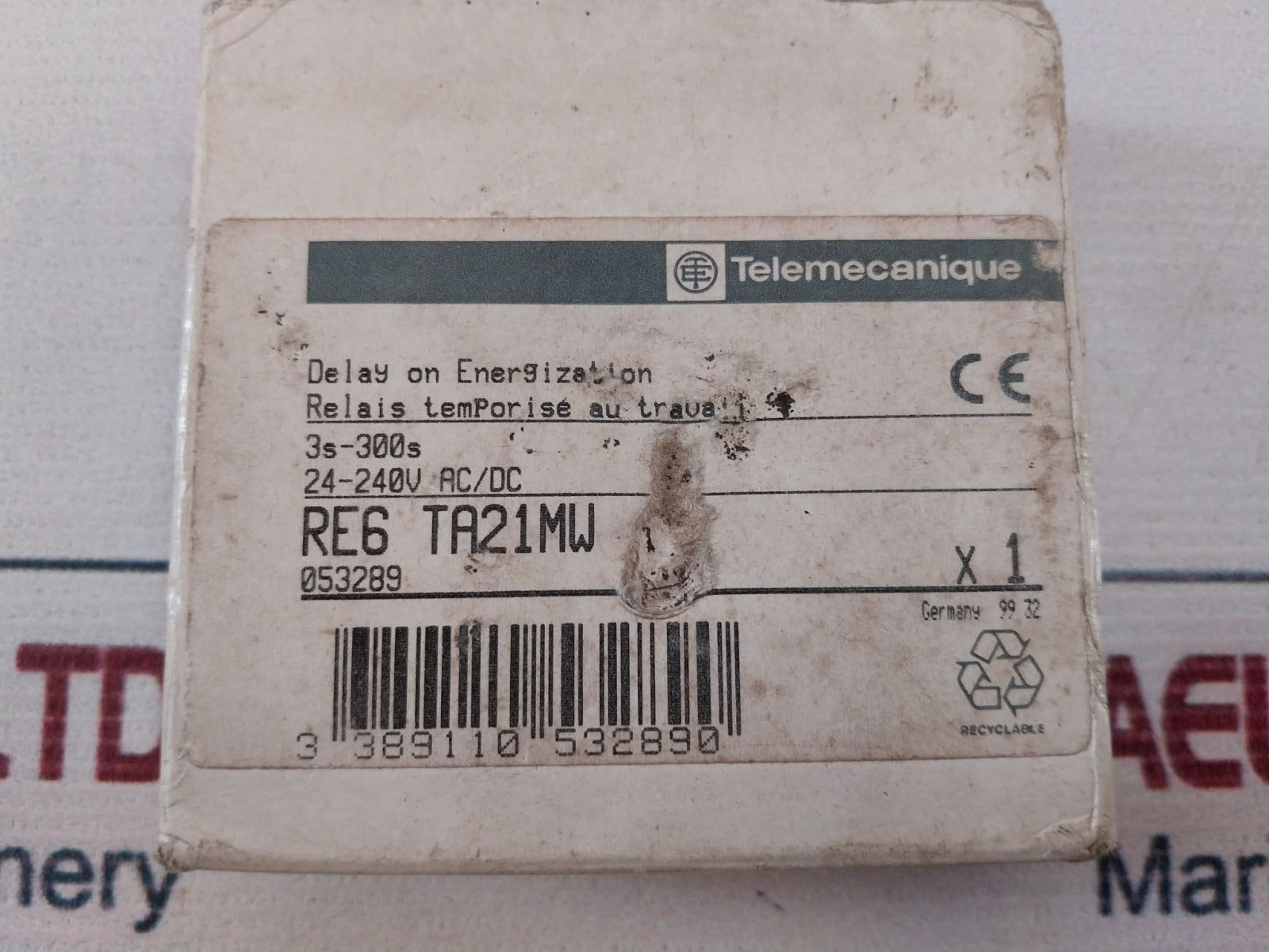 Telemecanique Re6 Ta Relay