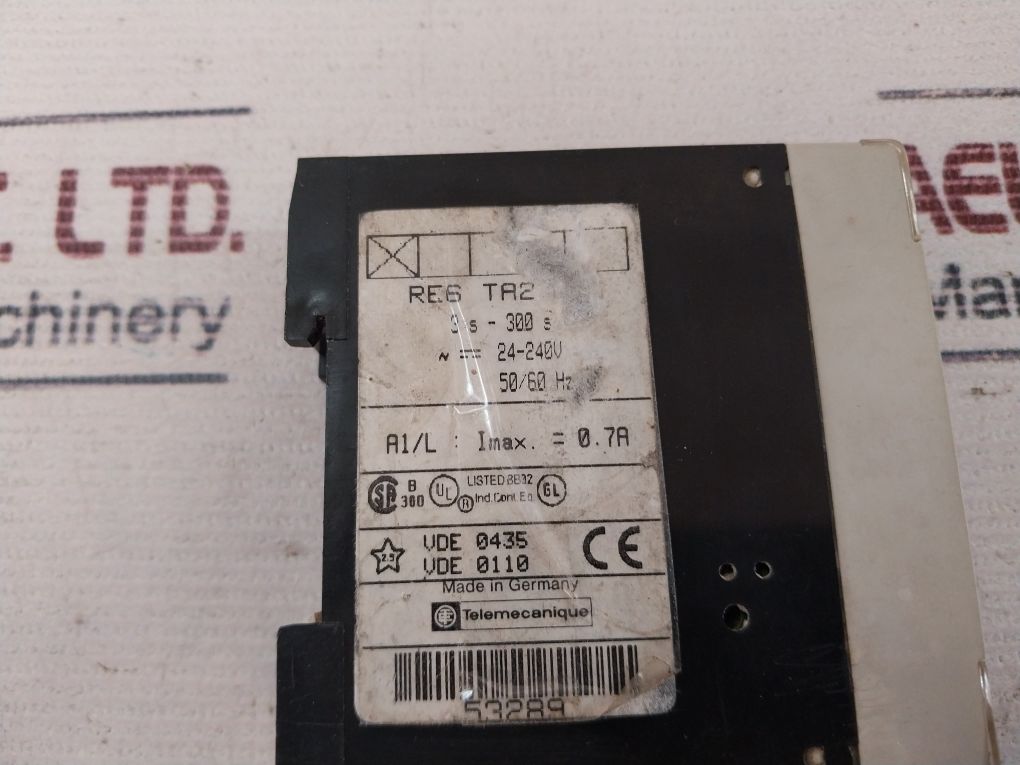 Telemecanique Re 6 Ta Time Delay Relay 24-240V